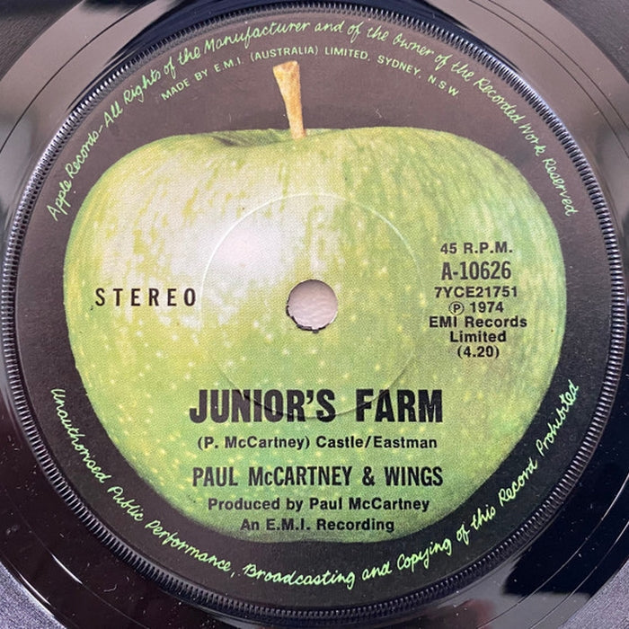 Wings – Junior's Farm (VG+/Generic)