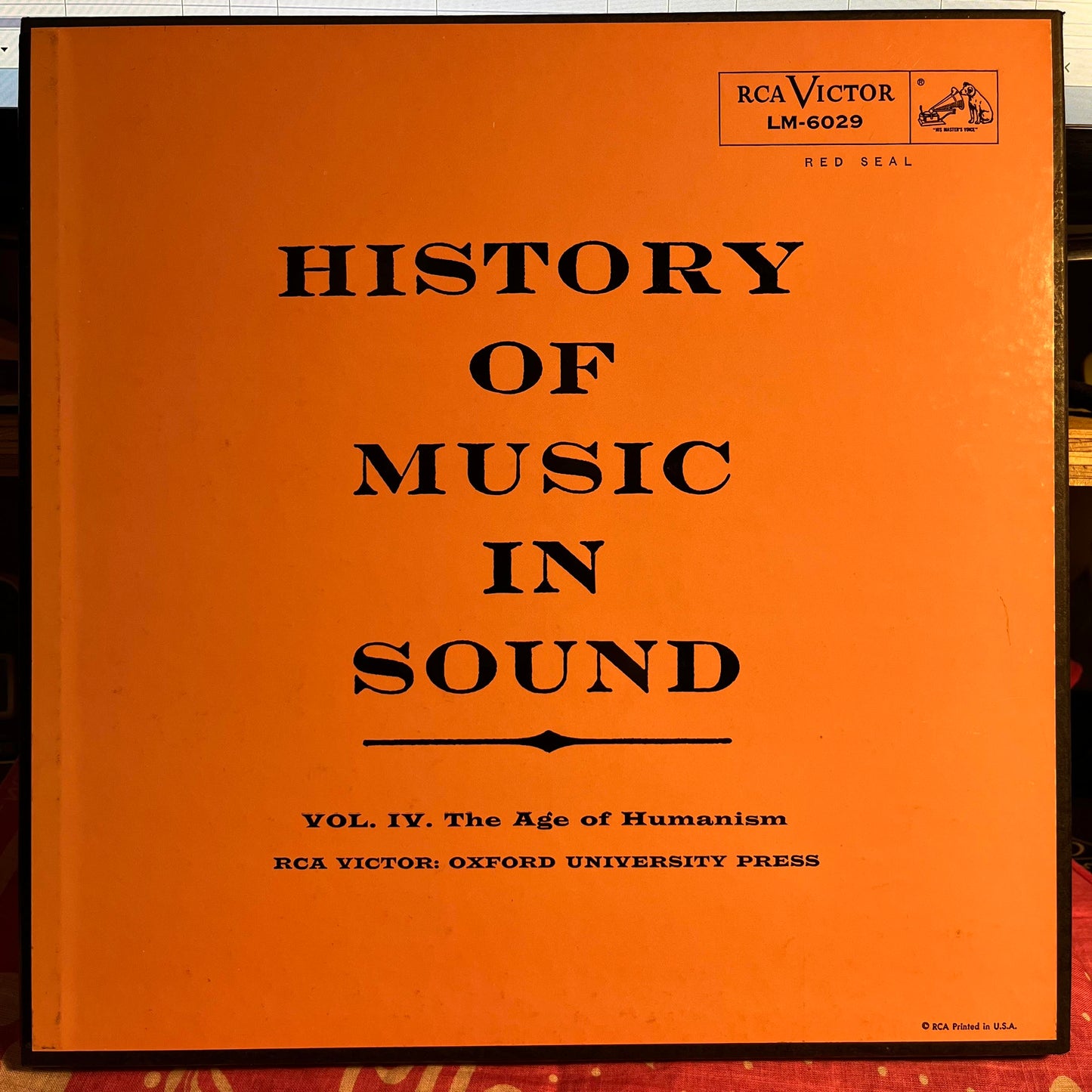 History Of Music In Sound - Volume IV - The Age Of Humanism | Near Mint (NM) Excellent (EX)