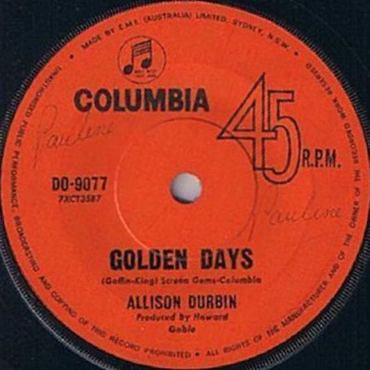 Allison Durbin – Golden Days (VG+/Generic)