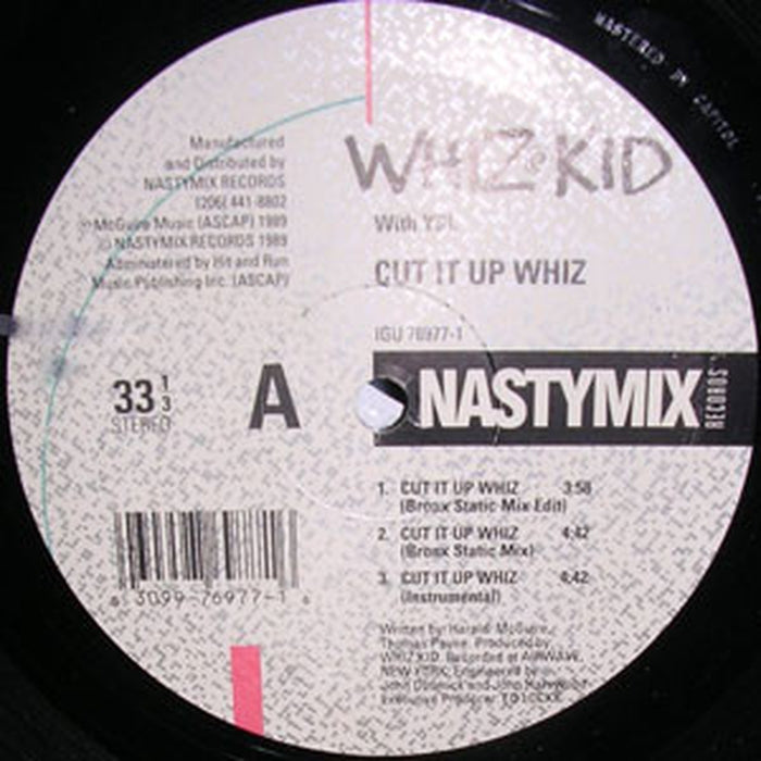 Whiz Kid, YSL – Cut It Up Whiz / Kick The Bass (VG+/Generic)