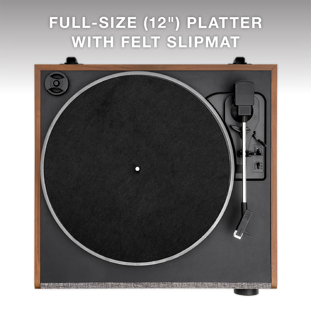 Eastwood LP Stereo Record Player with Bluetooth (Walnut)