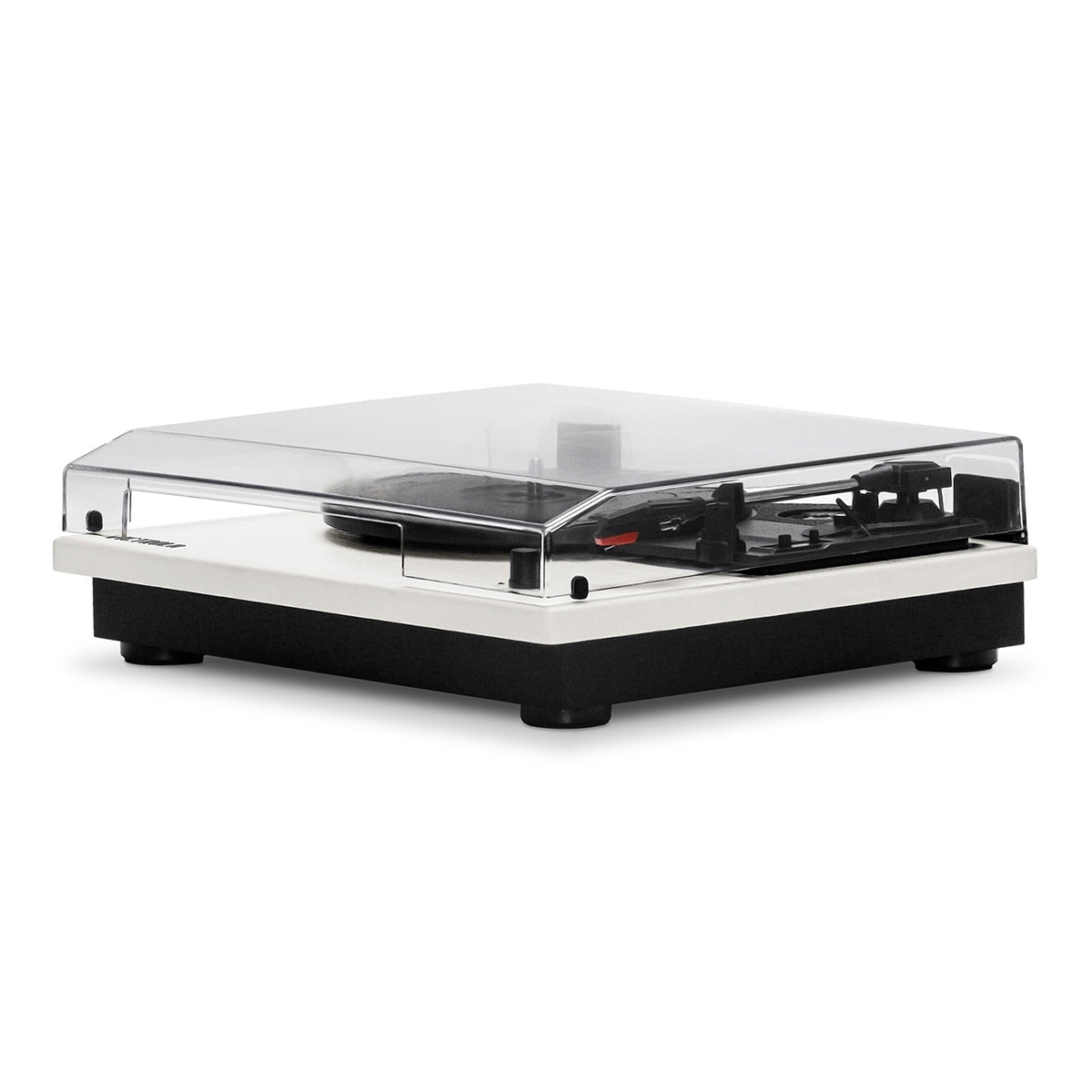 Montauk Bluetooth Turntable System with Bookshelf Speakers (White)