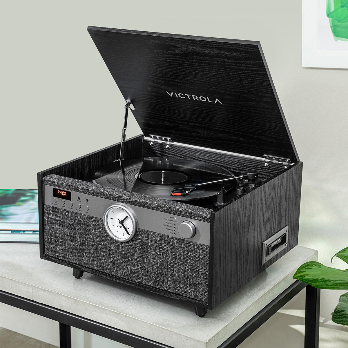 Victrola Century Signature+ 6-in-1 Music Center (Black)