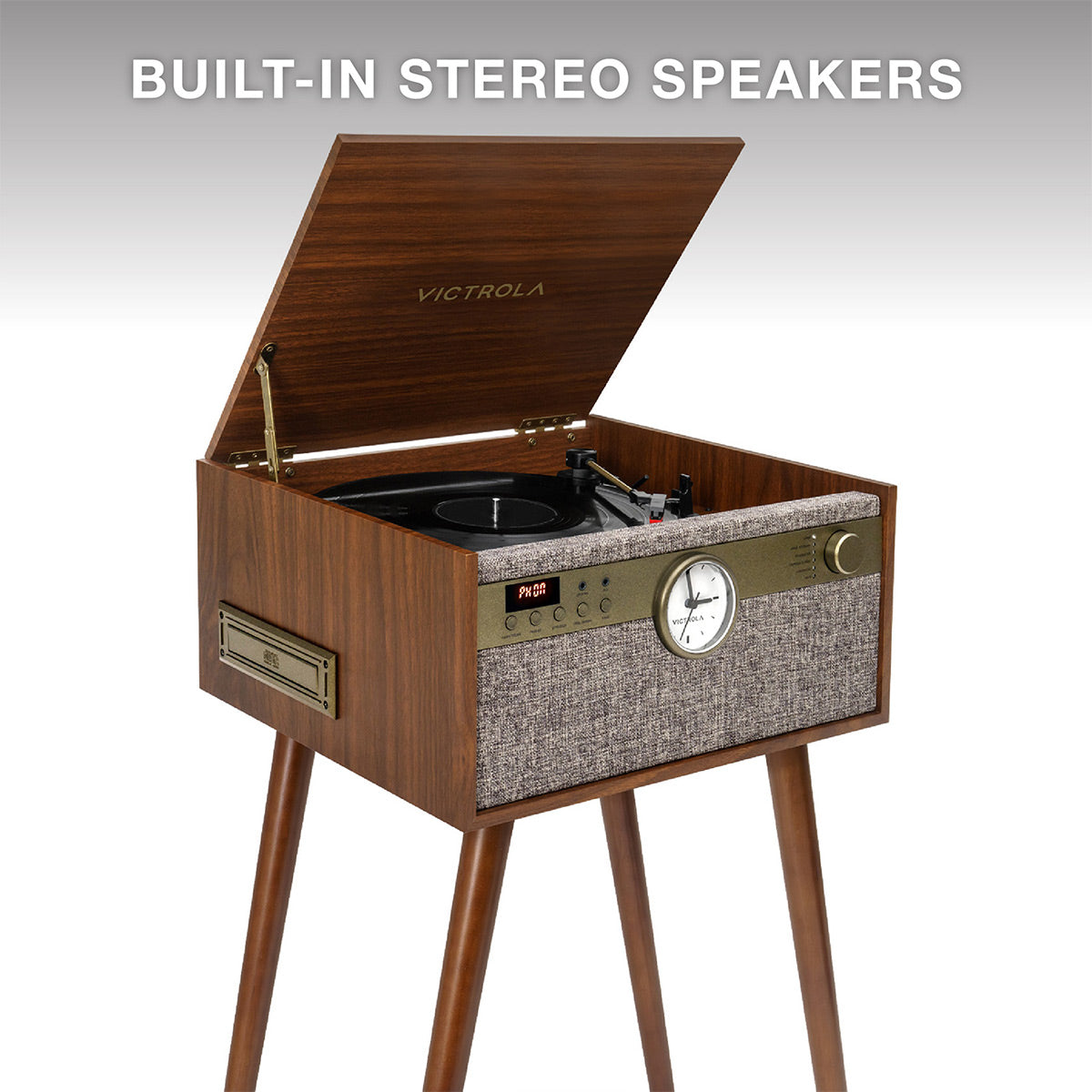 Victrola Century Signature+ 6-in-1 Music Center (Walnut)