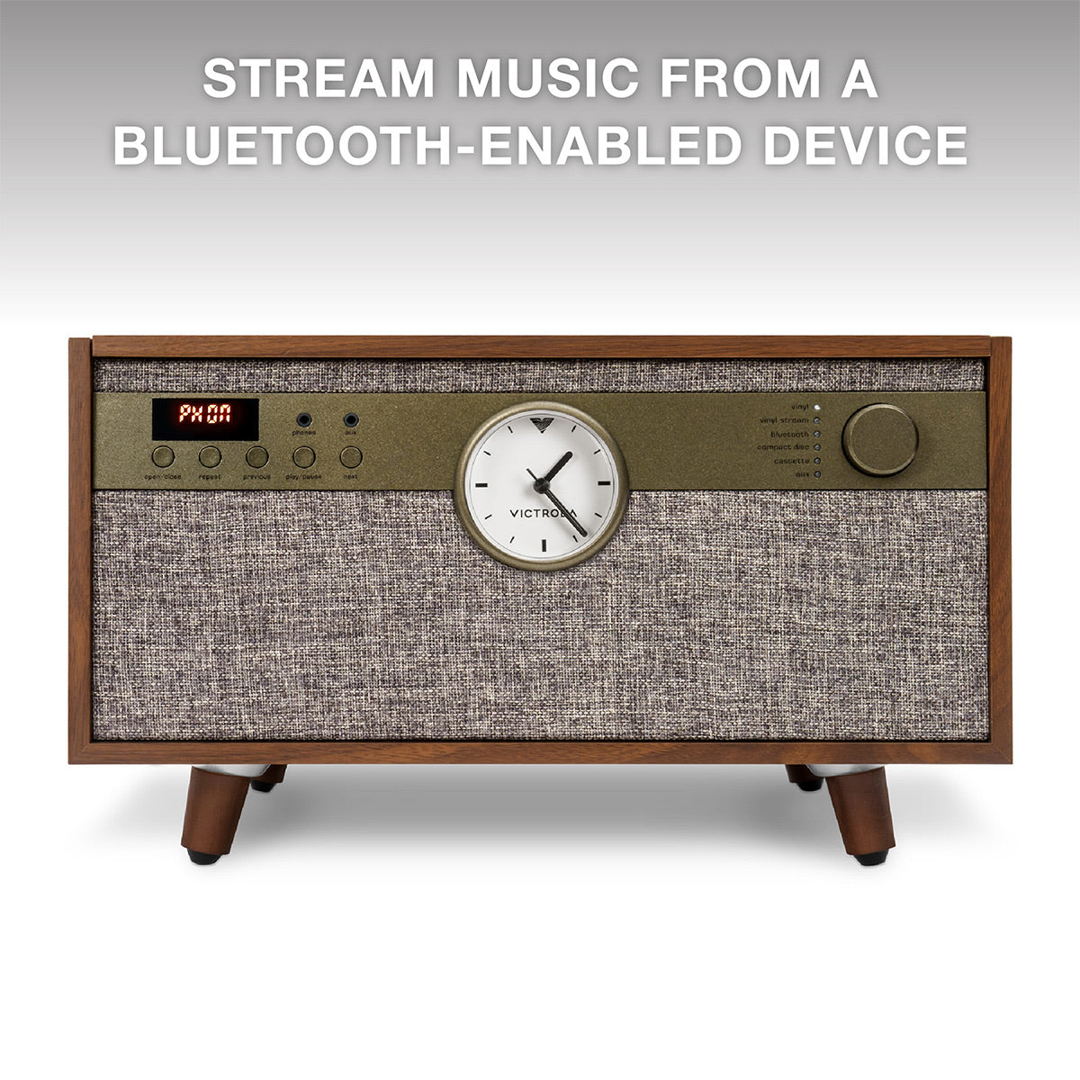 Victrola Century Signature+ 6-in-1 Music Center (Walnut)