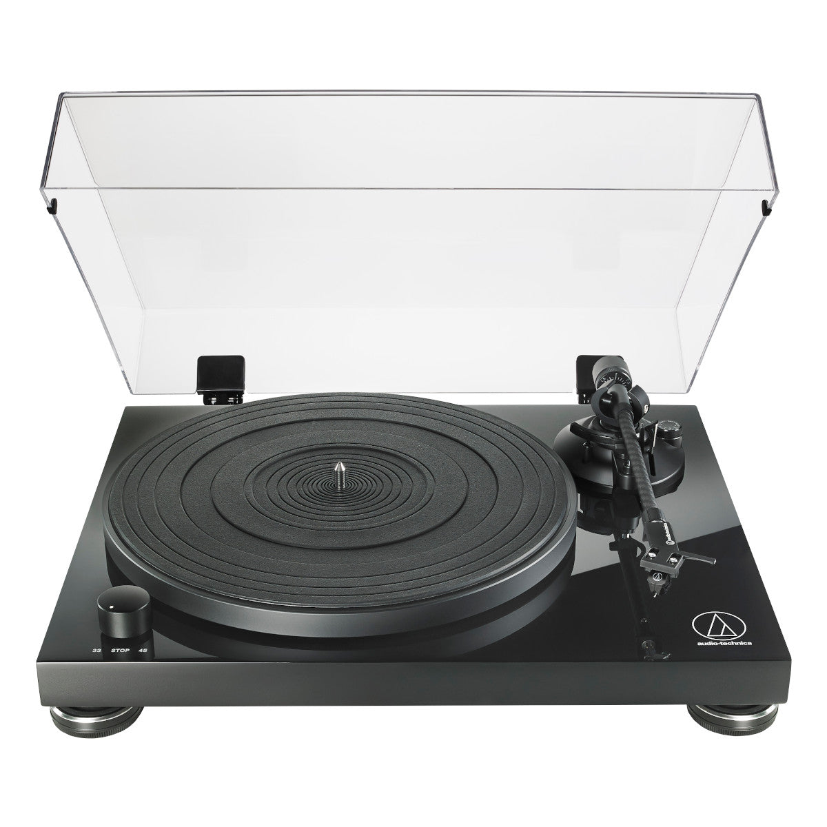 AudioTechnica AT-LPW50PB Fully Manual Belt-Drive Turntable (Piano Black)