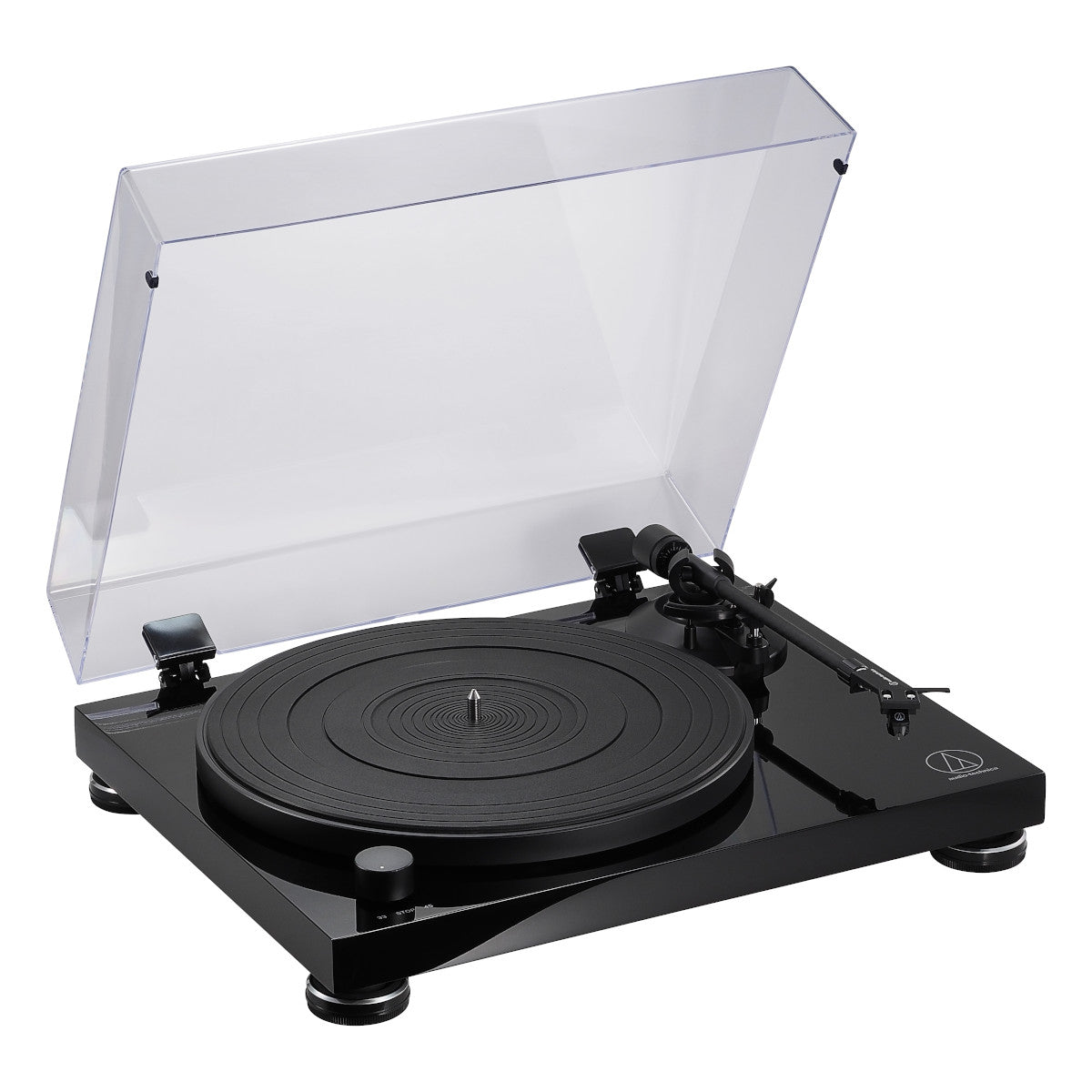 AudioTechnica AT-LPW50PB Fully Manual Belt-Drive Turntable (Piano Black)