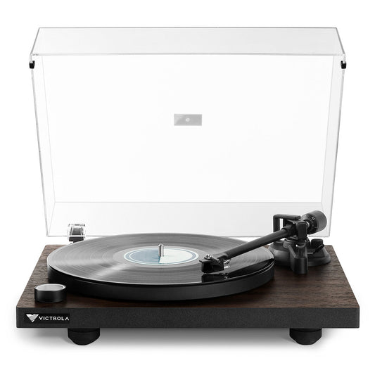 Premiere T1 Premium Turntable with Built-In Vinyl Stream Bluetooth Technology (Espresso)