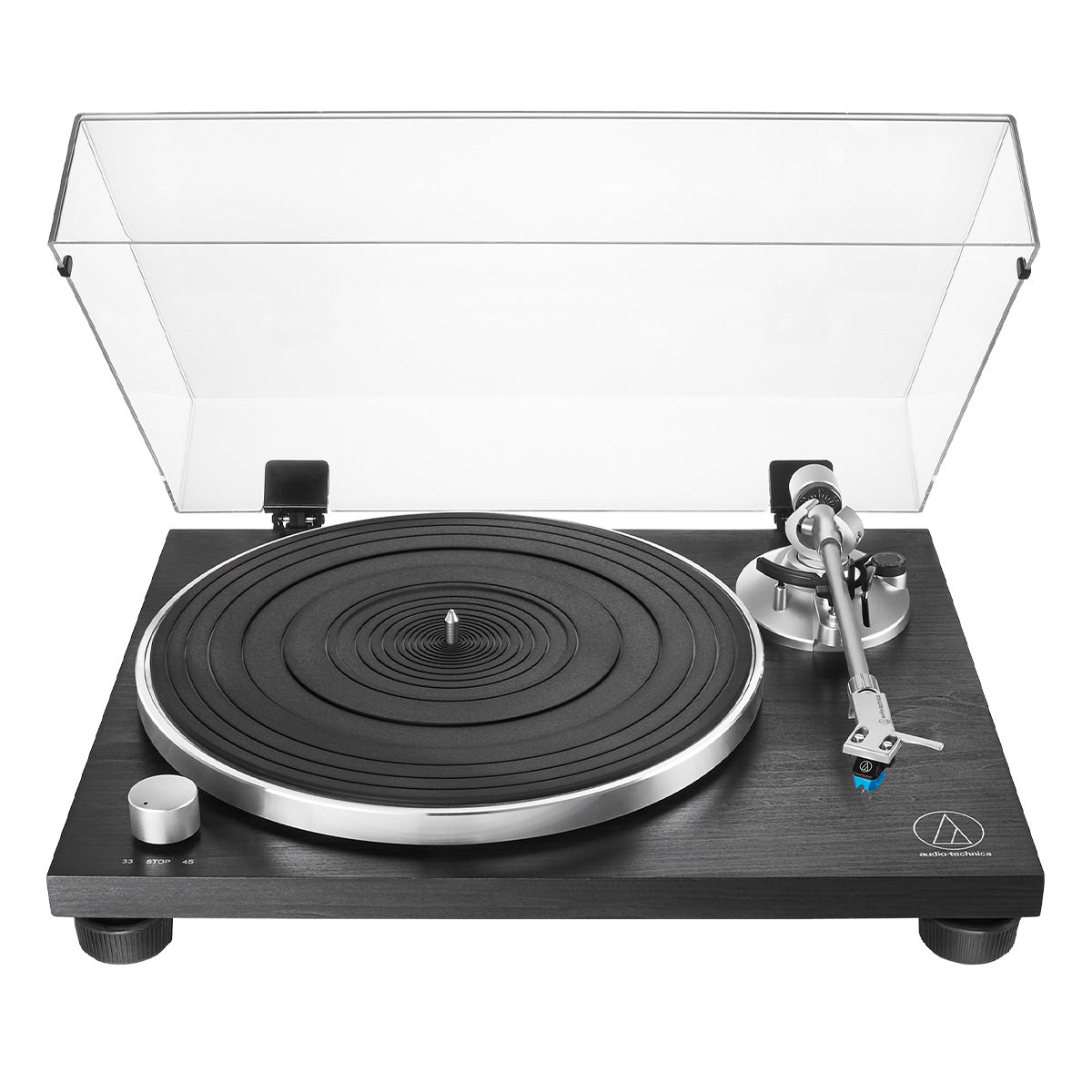 AudioTechnica AT-LPW30BKR Fully Manual Belt-Drive Turntable (Black Wood)