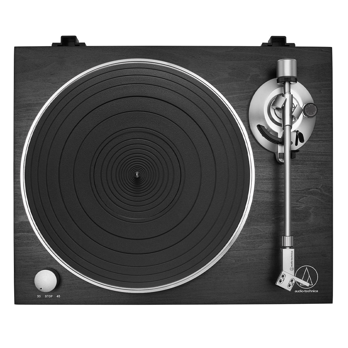 AudioTechnica AT-LPW30BKR Fully Manual Belt-Drive Turntable (Black Wood)