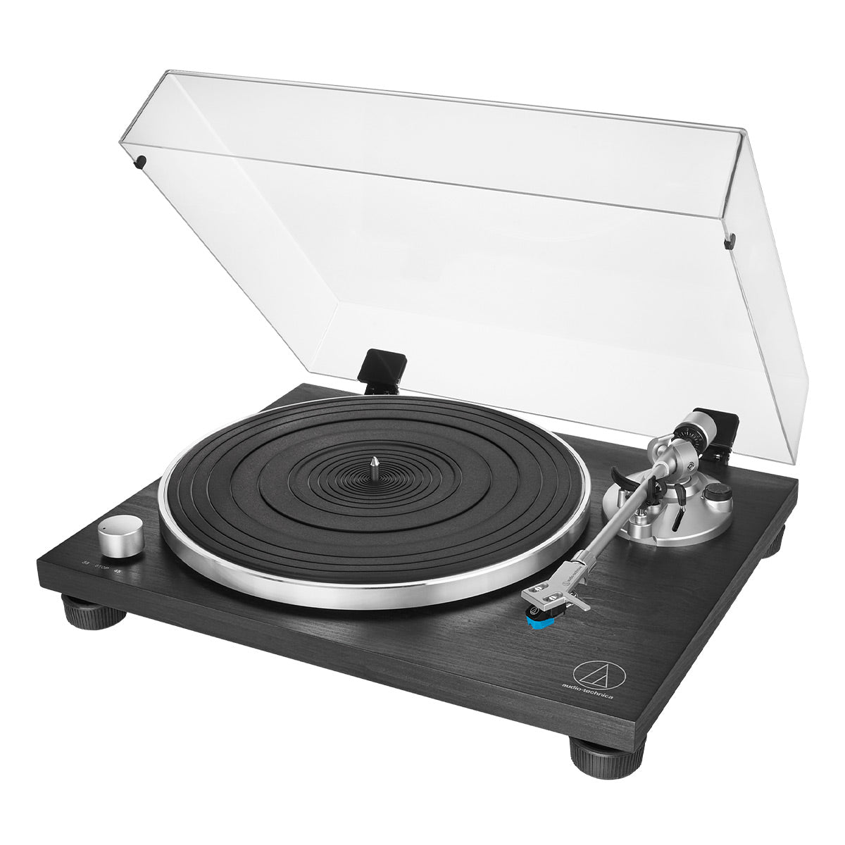 AudioTechnica AT-LPW30BKR Fully Manual Belt-Drive Turntable (Black Wood)