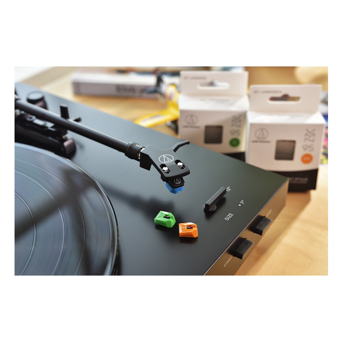 AudioTechnica AT-LP3xBT Fully Automatic Wireless Belt-Drive Turntable with Bluetooth (Black)
