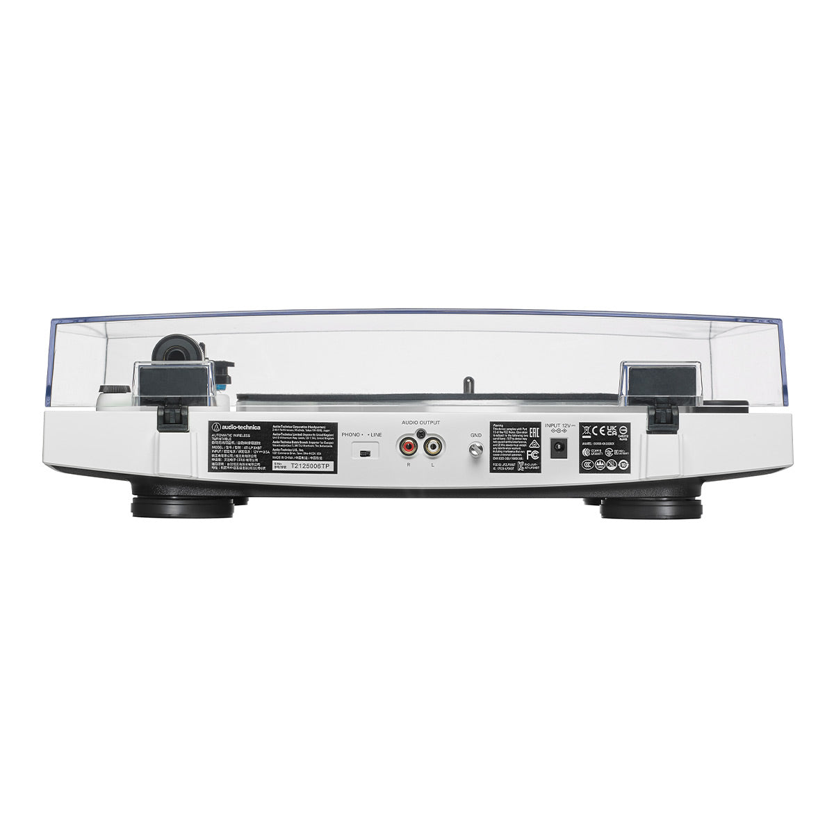 AudioTechnica AT-LP3xBT Fully Automatic Wireless Belt-Drive Turntable with Bluetooth (White)