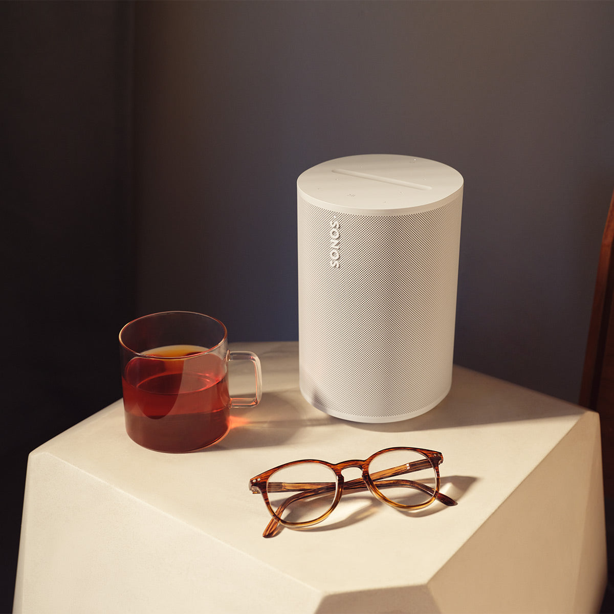 Stream Onyx Works with Sonos Wireless Turntable with Pair of Sonos Era 100 Wireless Smart Speaker (White)
