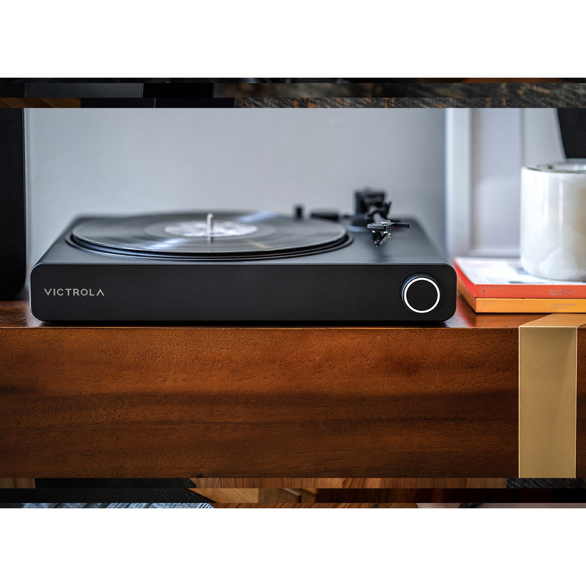 Stream Onyx Works with Sonos Wireless Turntable with Sonos Era 100 Wireless Smart Speaker (Black)