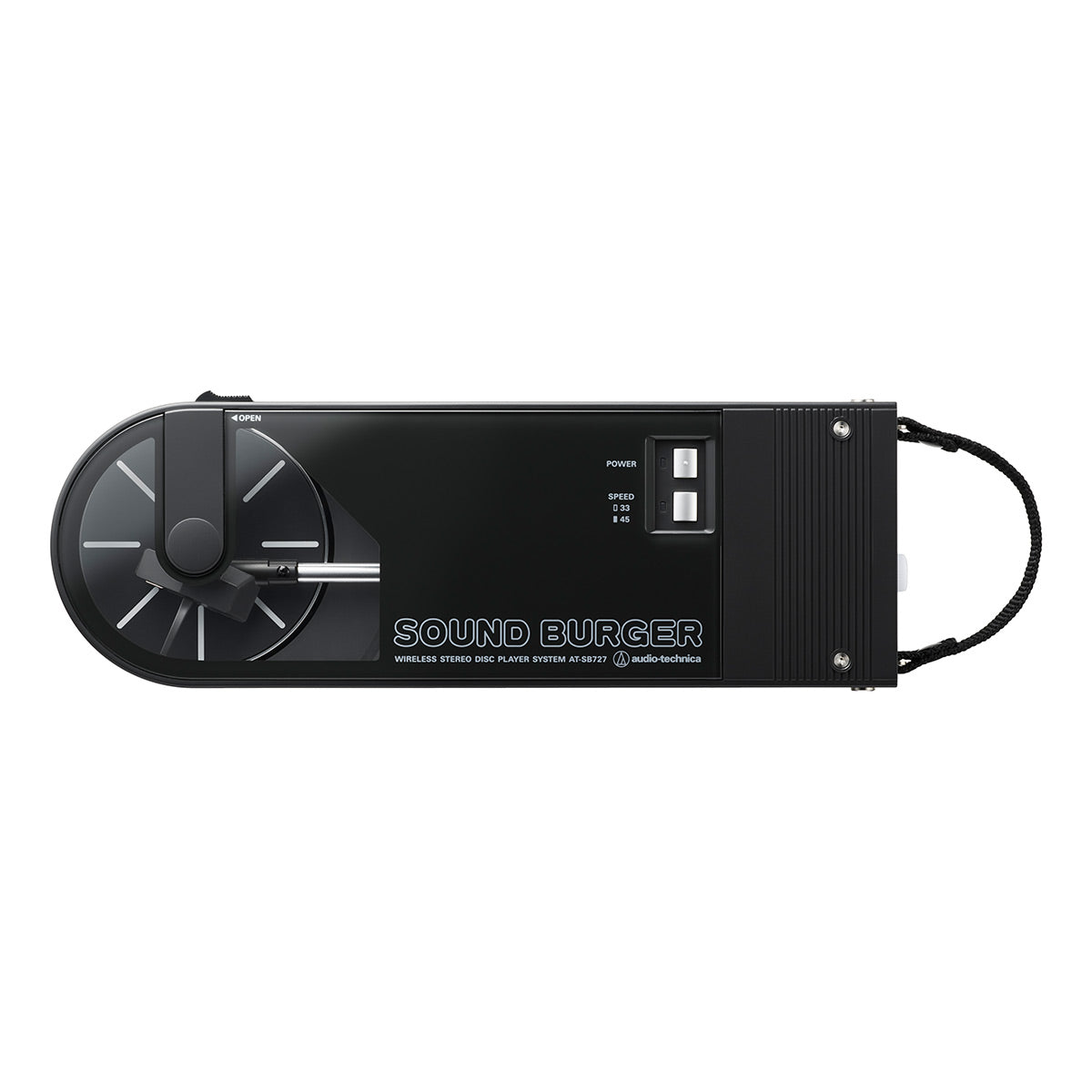 AudioTechnica AT-SB727 Sound Burger Portable Turntable with Bluetooth (Black)