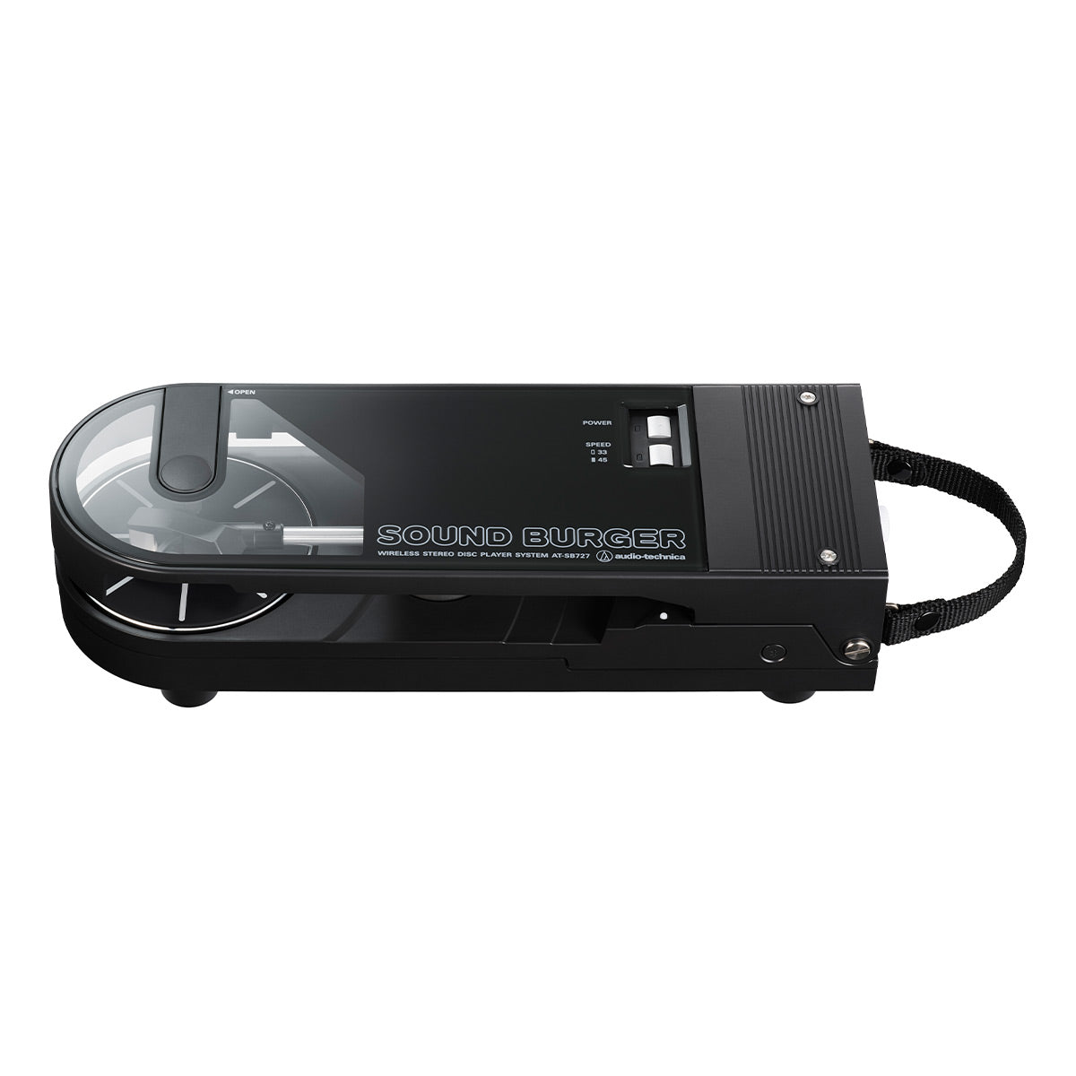 AudioTechnica AT-SB727 Sound Burger Portable Turntable with Bluetooth (Black)