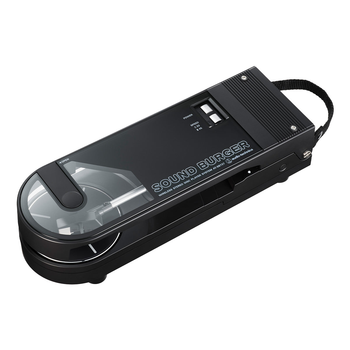 AudioTechnica AT-SB727 Sound Burger Portable Turntable with Bluetooth (Black)