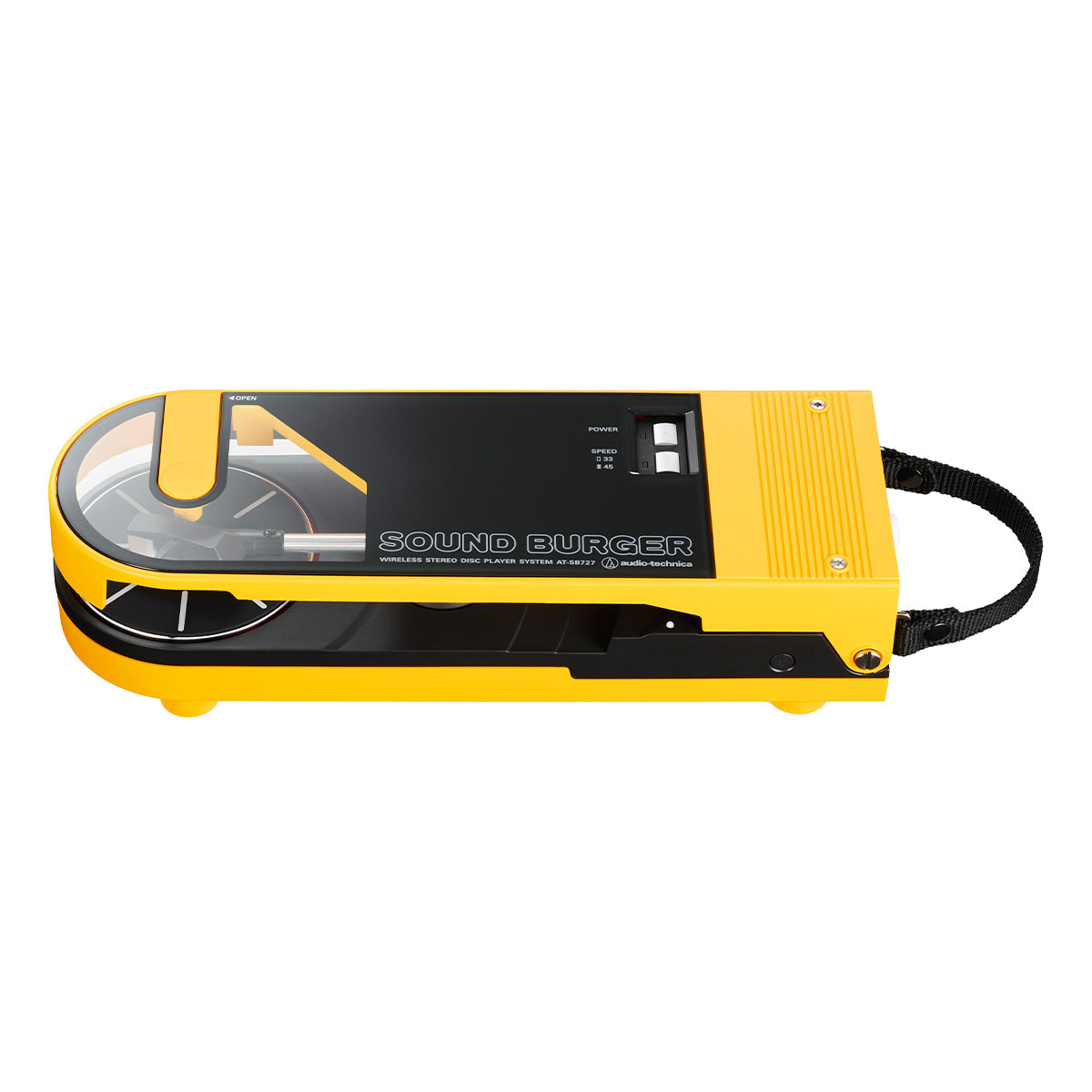 AudioTechnica AT-SB727 Sound Burger Portable Turntable with Bluetooth (Yellow)