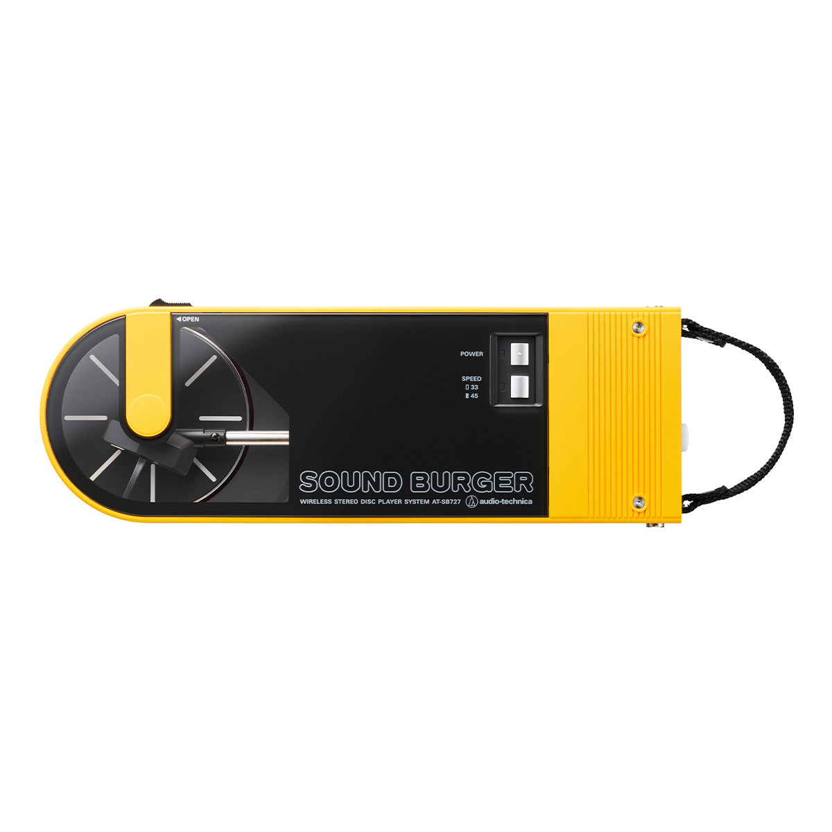 AudioTechnica AT-SB727 Sound Burger Portable Turntable with Bluetooth (Yellow)