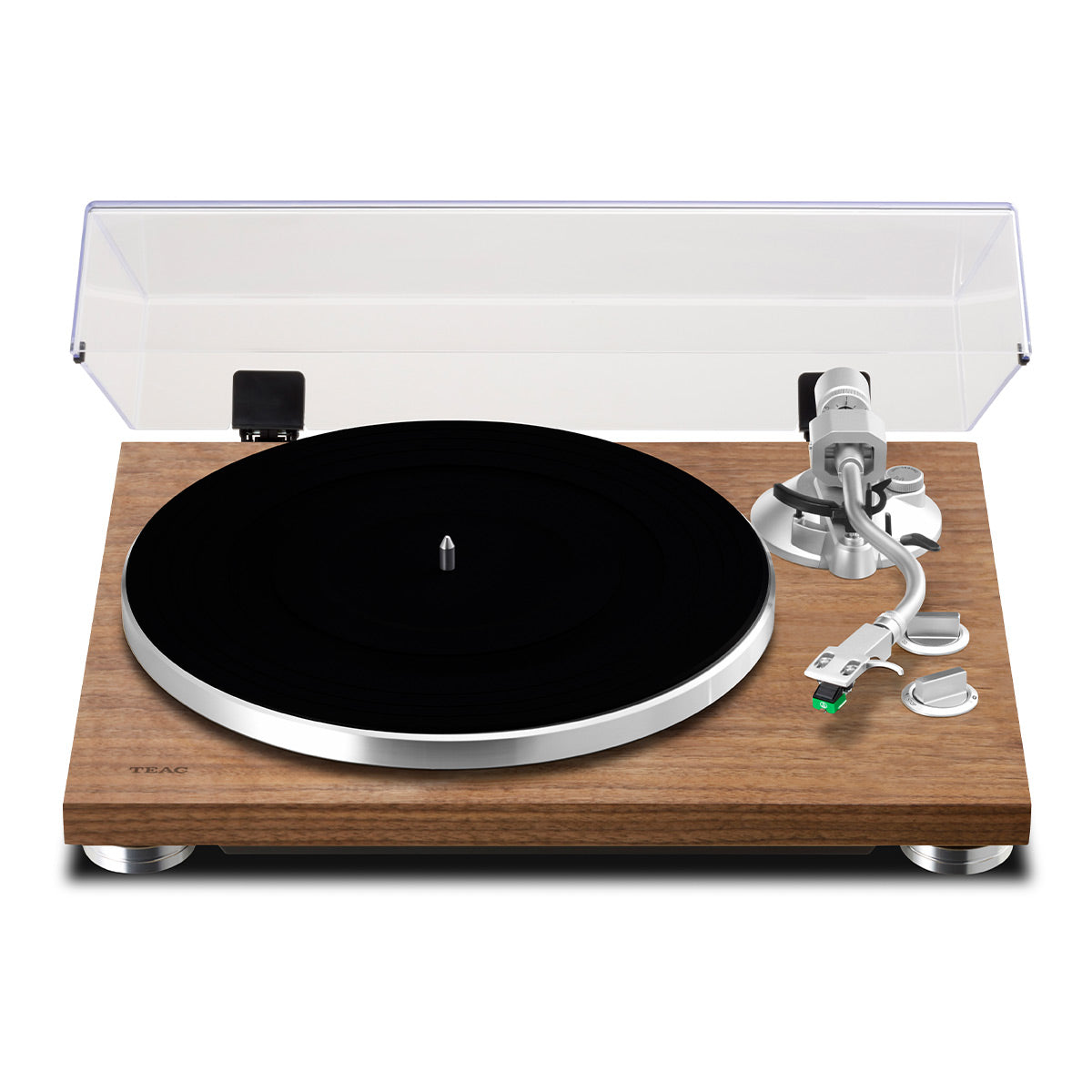 TEACTN-400BT-X Belt-Drive Turntable with Bluetooth, Built-In Phono Amp, Anti-Skate, and Pre-Installed Audio-Technica MM Cartridge (Walnut)