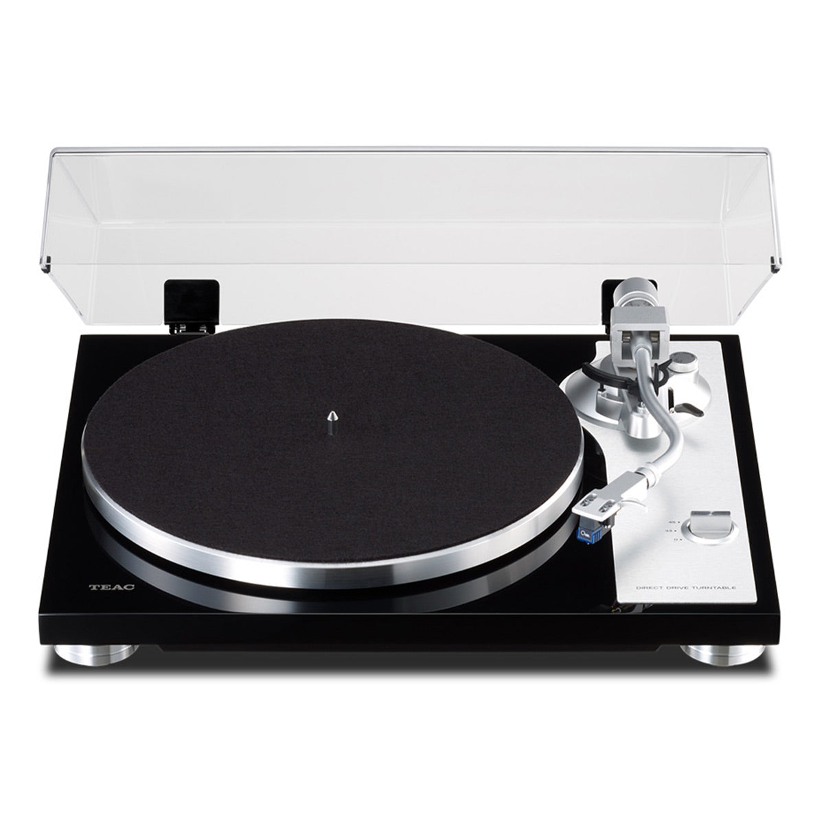 TEACTN-4D-SE Direct-Drive Turntable with SAEC Tonearm, Built-In Phono Amp, Anti-Skate, and Pre-Installed Sumiko MM Cartridge (Black)