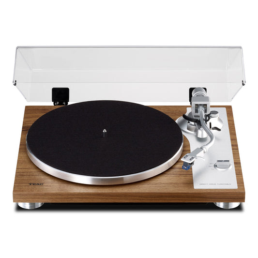 TEACTN-4D-SE Direct-Drive Turntable with SAEC Tonearm, Built-In Phono Amp, Anti-Skate, and Pre-Installed Sumiko MM Cartridge (Walnut)