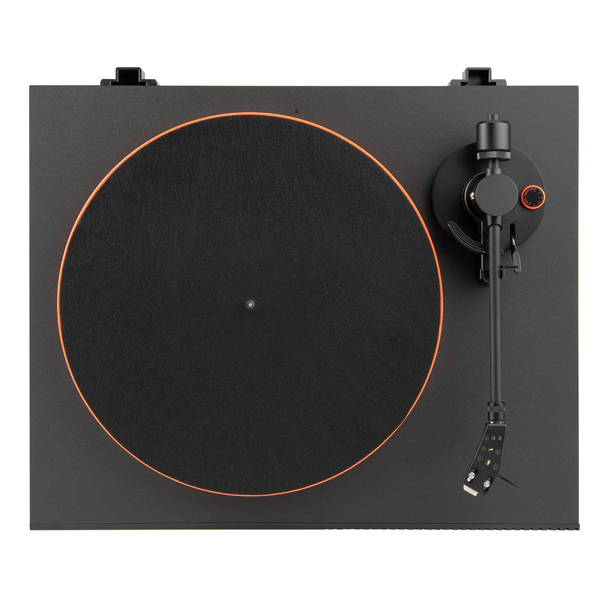 JBLSpinner BT Semi-Automatic Belt-Drive Turntable with Bluetooth 5.3 and Installed Audio Technica Cartridge (Black & Orange)