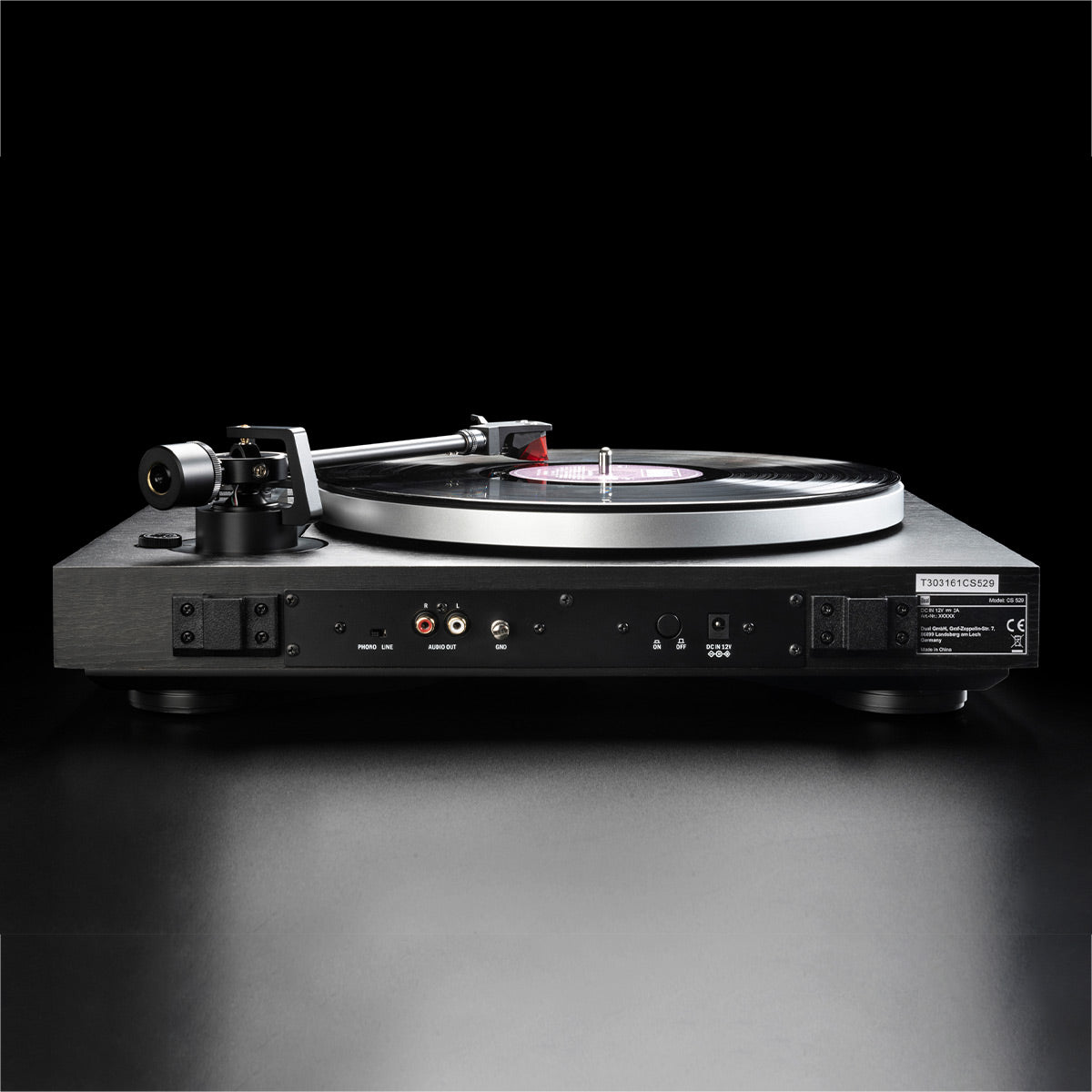 DualCS 529 Fully Automatic 3-Speed Turntable with Bluetooth (Black Veneer)