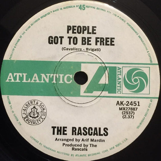 The Rascals – People Got To Be Free (E/Generic)