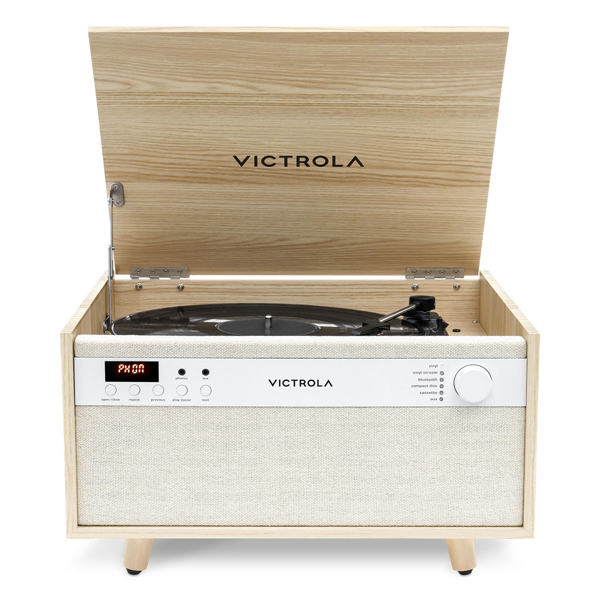 Victrola Century 6-in-1 Music Center (Natural)