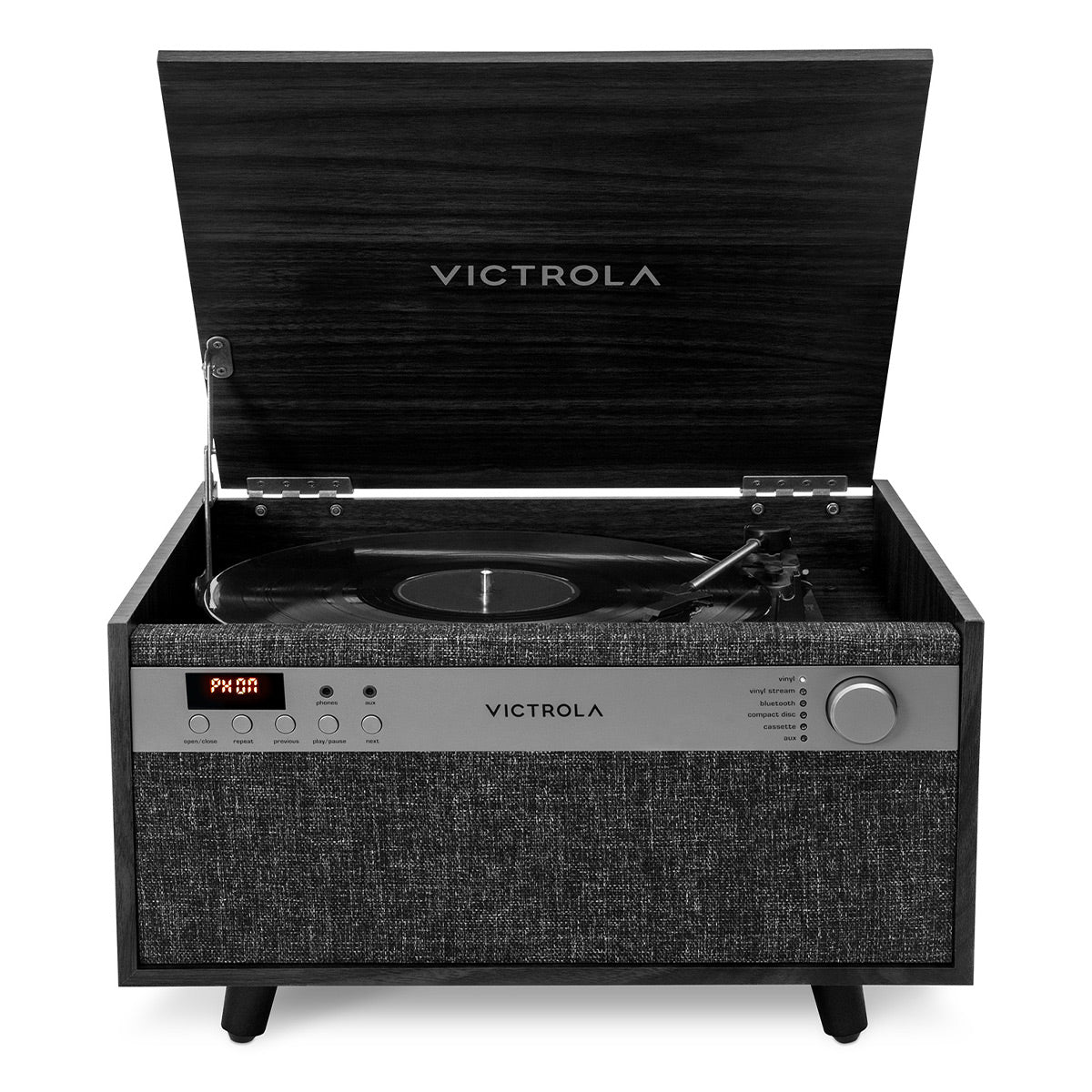 Victrola Century 6-in-1 Music Center (Black)