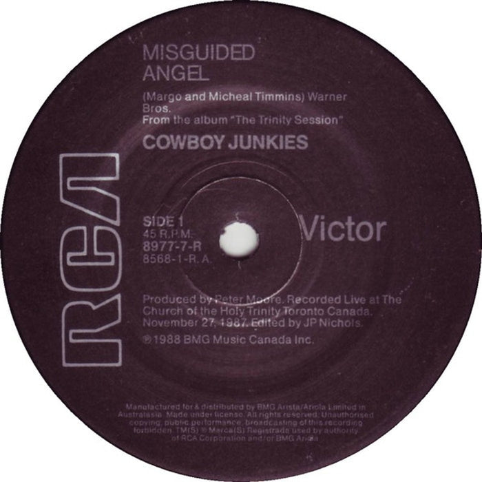 Cowboy Junkies – Misguided Angel (VG+/Generic)