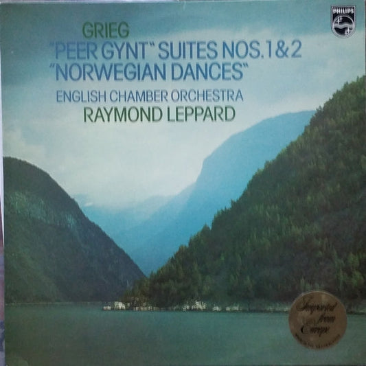 Edvard Grieg, English Chamber Orchestra, Raymond Leppard – Peer Gynt: Suites Nos. 1 & 2 - Norwegian Dances (VG+/VG)