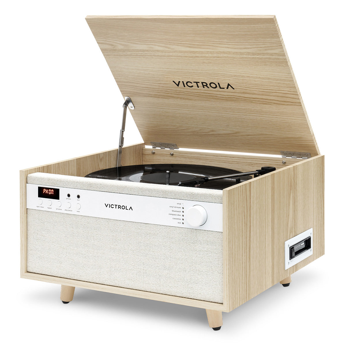 Victrola Century 6-in-1 Music Center (Natural)