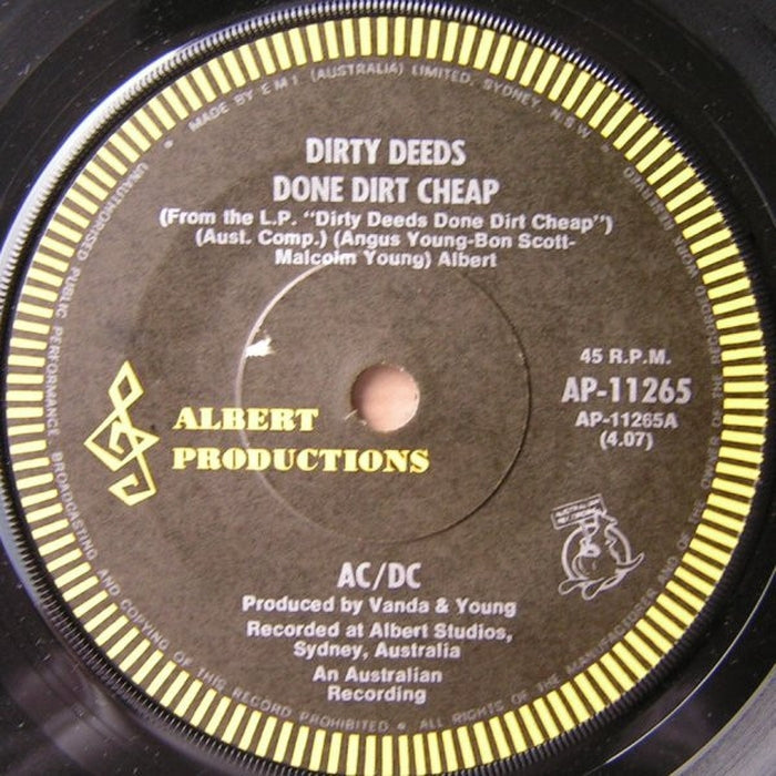AC/DC – Dirty Deeds Done Dirt Cheap (E/Generic)