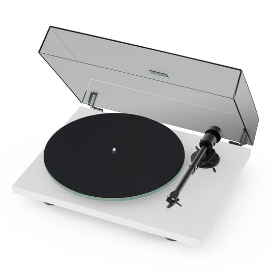 ProJect T1 Evo Phono Turntable with Built-In Preamp (White)