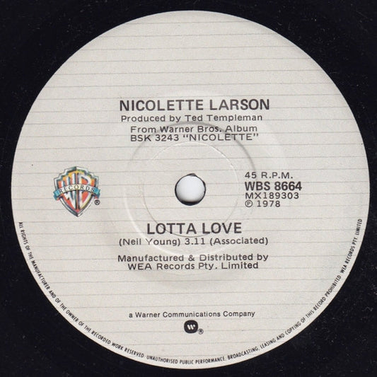 Nicolette Larson – Lotta Love (E/Generic)