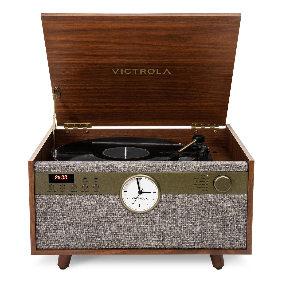 Victrola Century Signature+ 6-in-1 Music Center (Walnut)