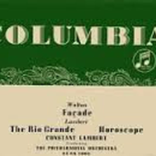 Sir William Walton, Constant Lambert, Philharmonia Orchestra – Walton-Facade: Lambert - Rio Grande & Horoscope (VG+/VG)