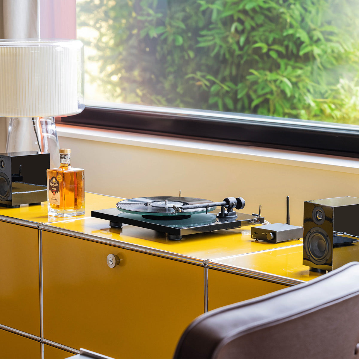 ProJect T1 Evo Phono Turntable with Built-In Preamp (Black)