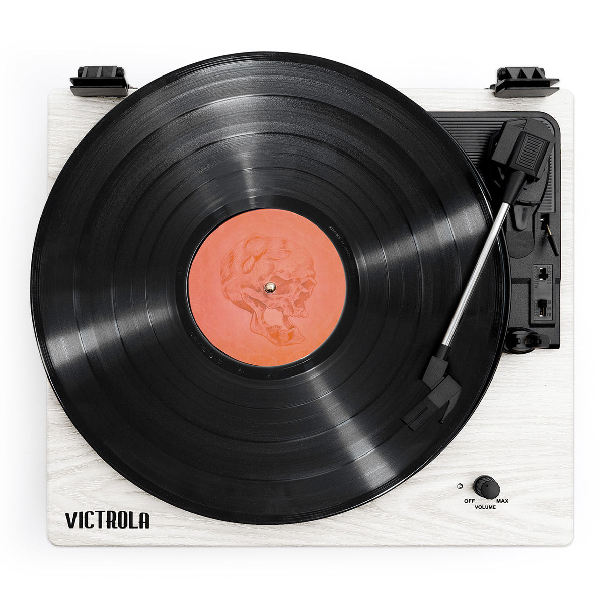 Montauk Bluetooth Turntable System with Bookshelf Speakers (White)