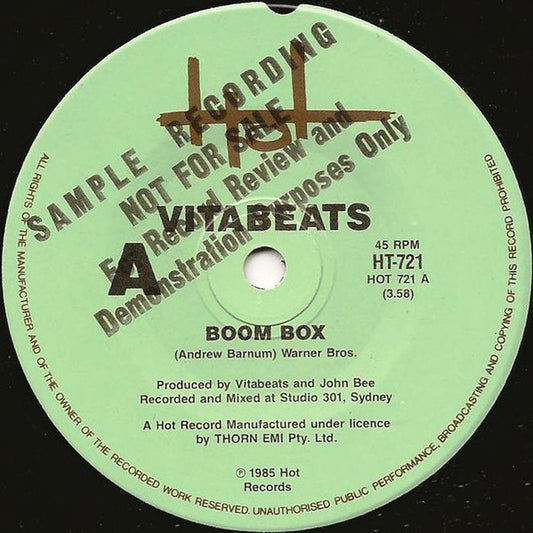 Vitabeats – Boom Box (VG+/VG+)