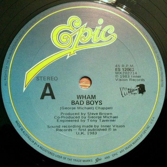 Wham! – Bad Boys (VG/Generic)