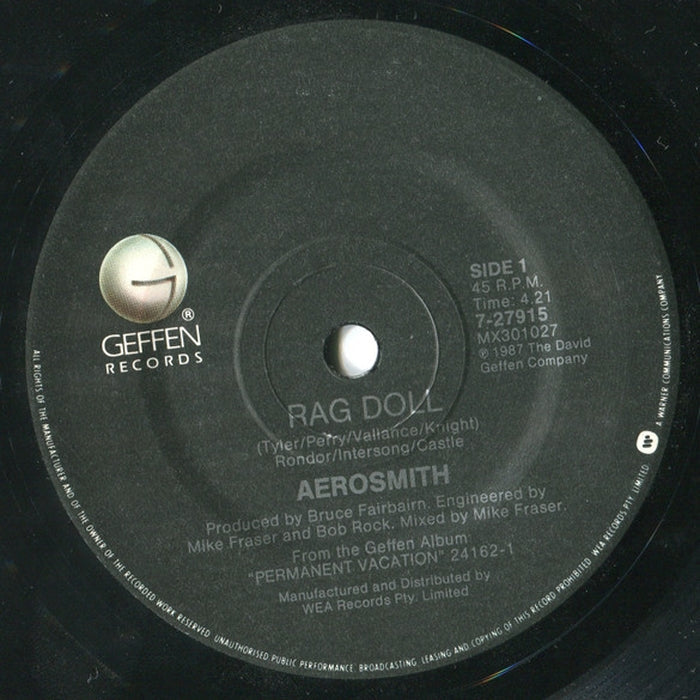 Aerosmith – Rag Doll (VG+/Generic)