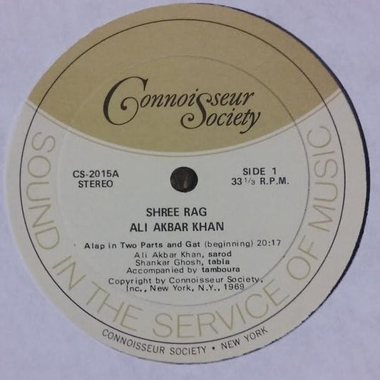 Ali Akbar Khan – Shree Rag (VG+/VG)