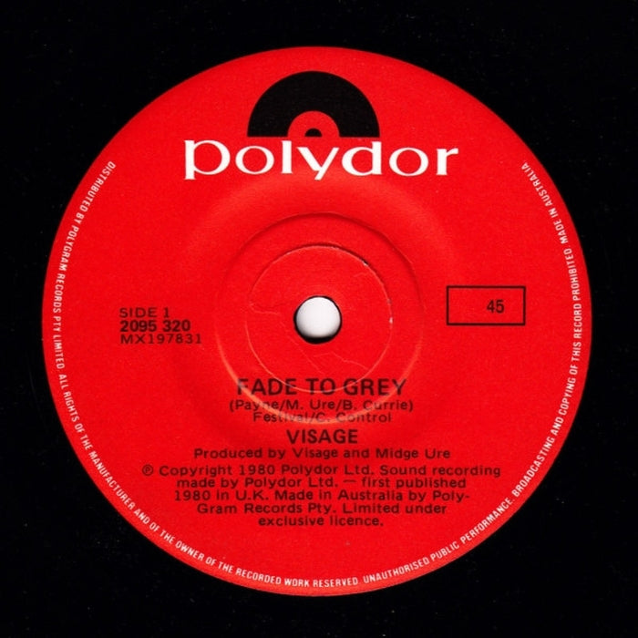 Visage – Fade To Grey (VG+/Generic)