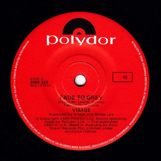 Visage – Fade To Grey (VG+/Generic)