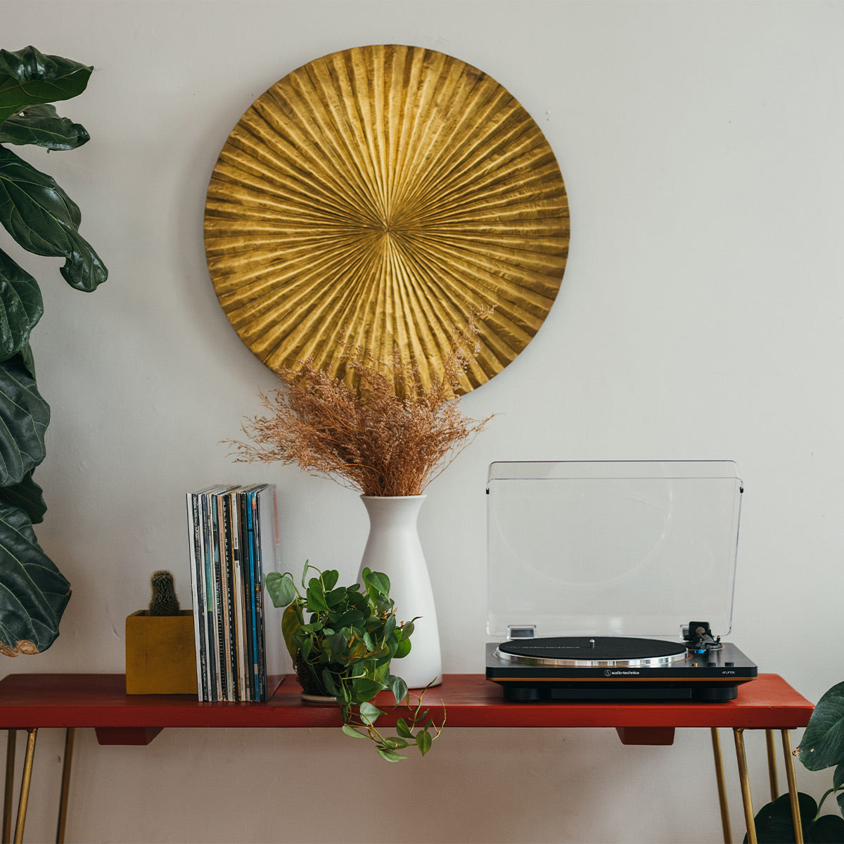 AudioTechnica AT-LP70X Fully-Automatic Turntable (Black/Bronze)