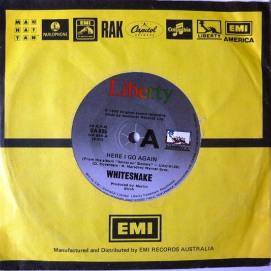 Whitesnake – Here I Go Again (VG+/Generic)